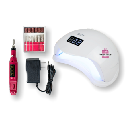 LÁMPARA DE 48W SUN UV LED + PULIDOR DE UÑAS BÁSICO