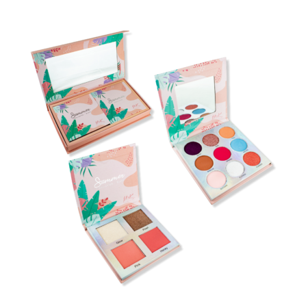 SET SUMMER MYK 1 PALETA DE SOMBRAS + ILUMINADORES