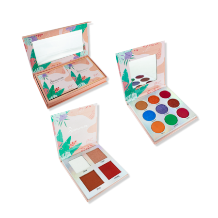 SET SUMMER MYK 2 PALETA DE SOMBRAS + ILUMINADORES