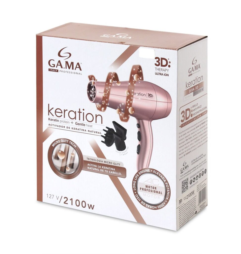 SECADOR DIVA KERATION 3D PROFESIONAL ORIGINAL GAMA CLAUDIA BERNAL